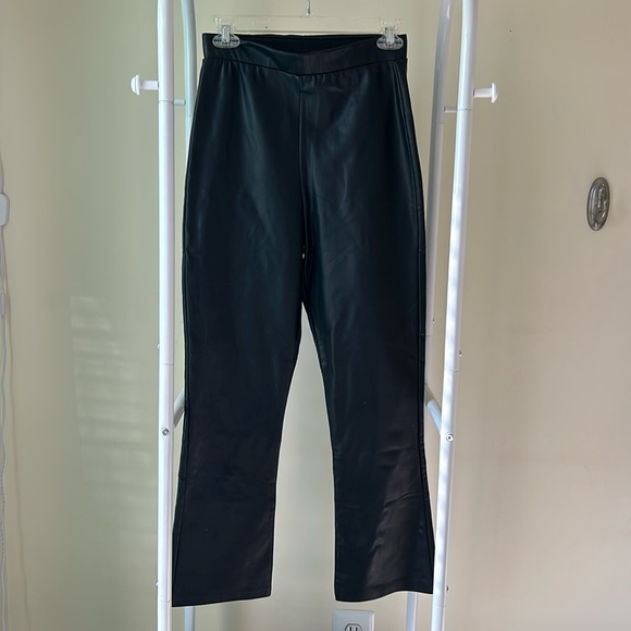 BB Dakota By Steve Madden- On the Wide Side Leather Pants - Picture 3 of 9